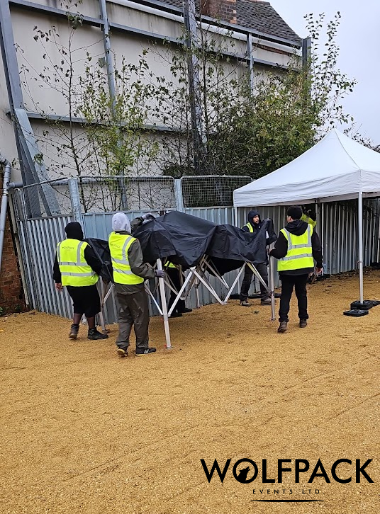 Market Installation Gazebo Setup