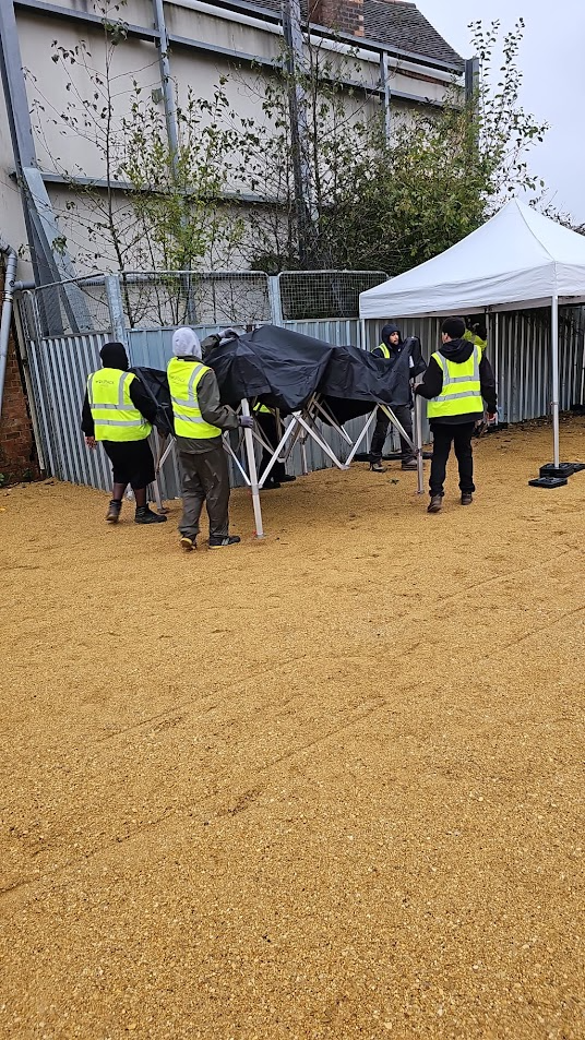 Market Installation Gazebo Setup