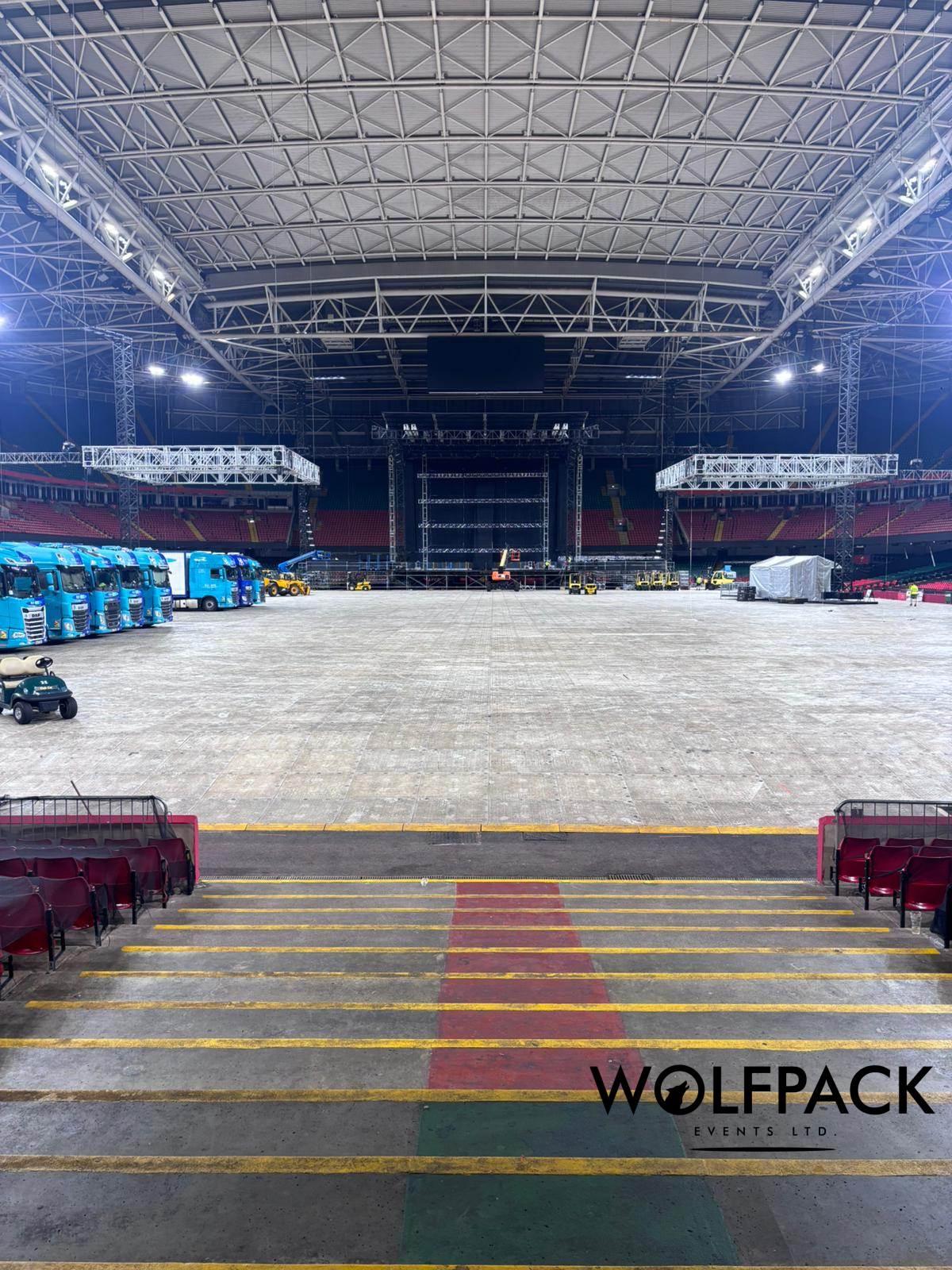 Overnight Site Stage Setup Steel Setup